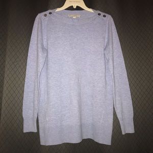 LOFT light blue tunic sweater